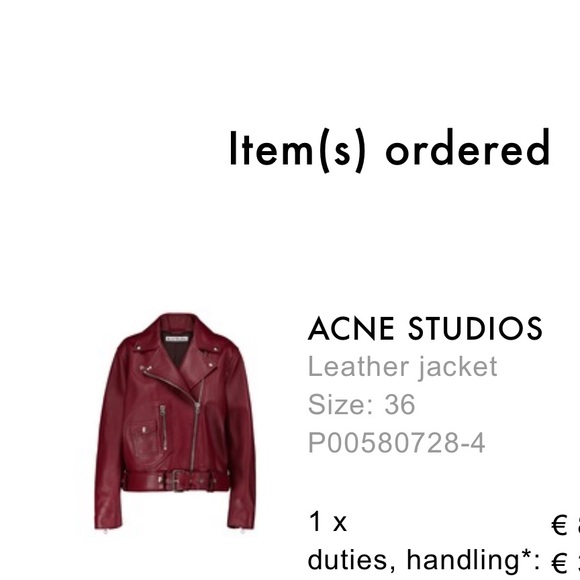 Acne Studios Leather Biker Jacket - Picture 15 of 15